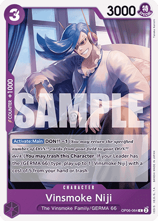 Vinsmoke Niji (OP06-064) (V.1) - The Best (Common) [PRB01-OP06-064]