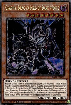 Grapha, Dragon Lord of Dark World (V.2 - Quarter Century Secret Rare) - Quarter Century Stampede (Quarter Century Secret Rare) [RA04-159]