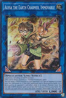 Aussa the Earth Charmer, Immovable (V.1 - Super Rare) - Quarter Century Stampede (Super Rare) [RA04-078]