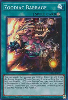 Zoodiac Barrage (V.1 - Super Rare) - Quarter Century Stampede (Super Rare) [RA04-091]