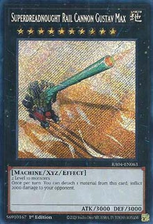 Superdreadnought Rail Cannon Gustav Max (V.3 - Secret Rare) - Quarter Century Stampede (Secret Rare) [RA04-063]
