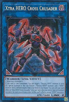 Xtra HERO Cross Crusader (V.3 - Secret Rare) - Quarter Century Stampede (Secret Rare) [RA04-076]