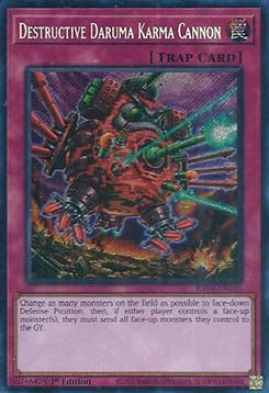 Destructive Daruma Karma Cannon (V.3 - Secret Rare) - Quarter Century Stampede (Secret Rare) [RA04-103]