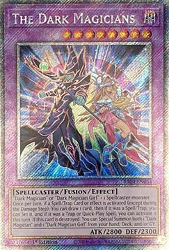 The Dark Magicians (V.4 - Platinum Secret Rare) - Quarter Century Stampede (Platinum Secret Rare) [RA04-054]