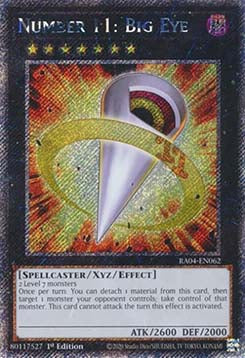 Number 11: Big Eye (V.4 - Platinum Secret Rare) - Quarter Century Stampede (Platinum Secret Rare) [RA04-062]