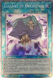 Lullaby of Obedience (V.4 - Platinum Secret Rare) - Quarter Century Stampede (Platinum Secret Rare) [RA04-085]
