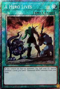 A Hero Lives (V.4 - Platinum Secret Rare) - Quarter Century Stampede (Platinum Secret Rare) [RA04-087]