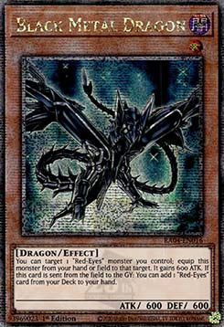 Black Metal Dragon (V.5 - Quarter Century Secret Rare) - Quarter Century Stampede (Quarter Century Secret Rare) [RA04-016]
