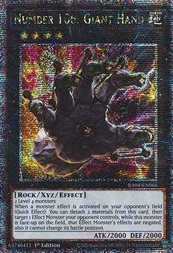 Number 106: Giant Hand (V.5 - Quarter Century Secret Rare) - Quarter Century Stampede (Quarter Century Secret Rare) [RA04-066]