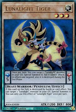 Lunalight Tiger (V.7 - Ultimate Rare) - Quarter Century Stampede (Ultimate Rare) [RA04-020]