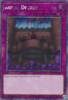 Royal Decree (V.1 - Platinum Secret Rare) - Quarter Century Stampede (Platinum Secret Rare) [RA04-113]