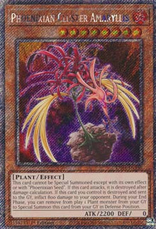 Phoenixian Cluster Amaryllis (V.1 - Platinum Secret Rare) - Quarter Century Stampede (Platinum Secret Rare) [RA04-136]