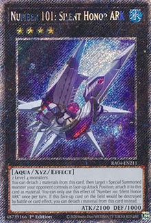 Number 101: Silent Honor ARK (V.1 - Platinum Secret Rare) - Quarter Century Stampede (Platinum Secret Rare) [RA04-211]