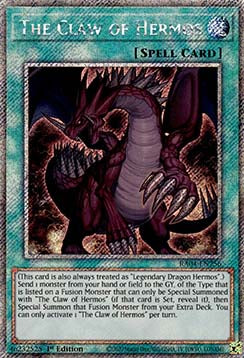 The Claw of Hermos (V.1 - Platinum Secret Rare) - Quarter Century Stampede (Platinum Secret Rare) [RA04-256]