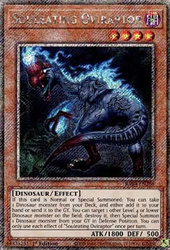 Souleating Oviraptor (V.1 - Platinum Secret Rare) - Quarter Century Stampede (Platinum Secret Rare) [RA04-288]
