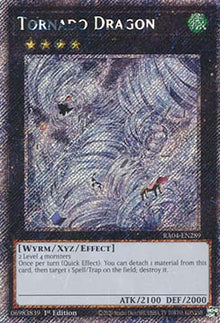 Tornado Dragon (V.1 - Platinum Secret Rare) - Quarter Century Stampede (Platinum Secret Rare) [RA04-289]