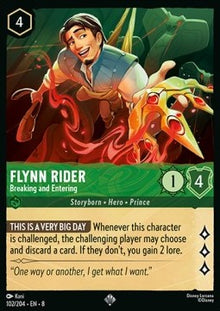 Flynn Rider - Breaking and Entering - Reign of Jafar (Super Rare) [8JAF-102]