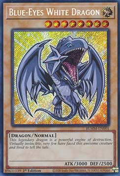 Blue-Eyes White Dragon (V.1 - Secret Rare) - Battles of Legend: Monster Mayhem (Secret Rare) [BLMM-001]