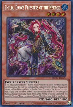 Emilia, Dance Priestess of the Nekroz (V.1 - Secret Rare) - Battles of Legend: Monster Mayhem (Secret Rare) [BLMM-025]