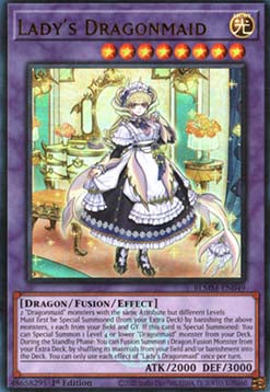 Lady's Dragonmaid (V.1 - Ultra Rare) - Battles of Legend: Monster Mayhem (Ultra Rare) [BLMM-049]