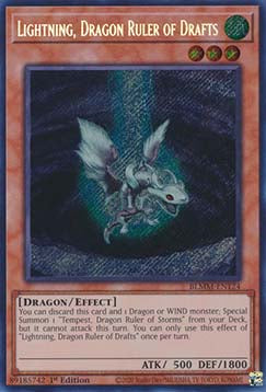 Lightning, Dragon Ruler of Drafts - Battles of Legend: Monster Mayhem (Secret Rare) [BLMM-124]