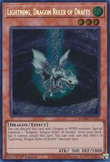 Lightning, Dragon Ruler of Drafts - Battles of Legend: Monster Mayhem (Secret Rare) [BLMM-124]