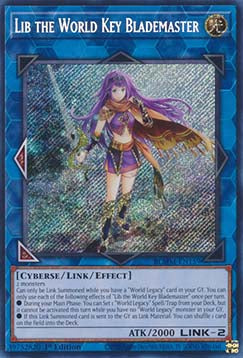 Lib the World Key Blademaster - Battles of Legend: Monster Mayhem (Secret Rare) [BLMM-159]