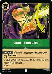 Signed Contract - Fabled (Uncommon) [9FAB-101]