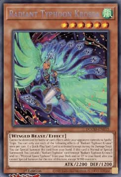Radiant Typhoon Krosea (V.1 - Secret Rare) - Doom of Dimensions (Secret Rare) [DOOD-015]