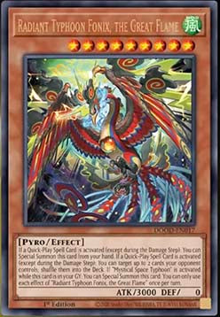 Radiant Typhoon Fonix, the Great Flame (V.1 - Ultra Rare) - Doom of Dimensions (Ultra Rare) [DOOD-017]