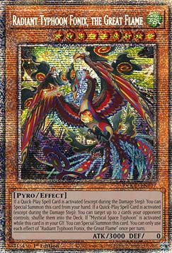 Radiant Typhoon Fonix, the Great Flame (V.2 - Starlight Rare) - Doom of Dimensions (Starlight Rare) [DOOD-017]