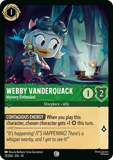 Webby Vanderquack - Mystery Enthusiast (V.1) - Whispers in the Well (Common) [10WHI-073]