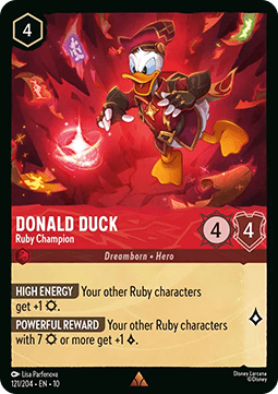 Donald Duck - Ruby Champion - Whispers in the Well (Rare) [10WHI-121]