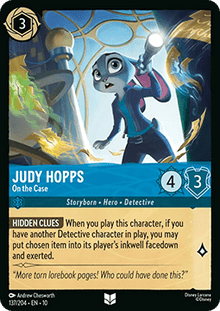 Judy Hopps - On the Case - Whispers in the Well (Uncommon) [10WHI-137]