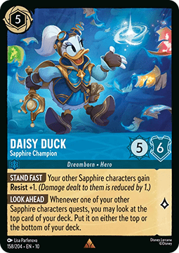 Daisy Duck - Sapphire Champion - Whispers in the Well (Rare) [10WHI-158]