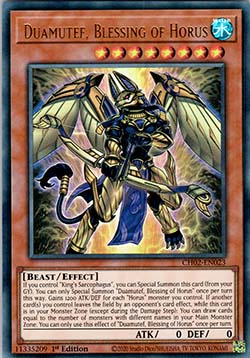 Duamutef, Blessing of Horus - THE CHRONICLES DECK: Spirit Charmers (All-Foil Edition) (Ultra Rare) [CH02-023]