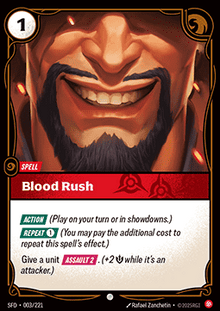 Blood Rush - Spiritforged (Common) [SFD-003]