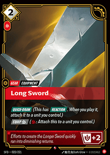 Long Sword - Spiritforged (Rare) [SFD-022]