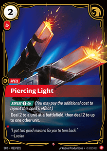 Piercing Light - Spiritforged (Rare) [SFD-023]