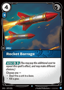 Rocket Barrage - Spiritforged (Uncommon) [SFD-077]