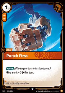 Punch First - Spiritforged (Common) [SFD-097]