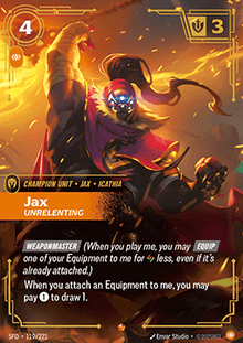 Jax, Unrelenting (V.1 - Epic) - Spiritforged (Epic) [SFD-119]