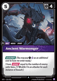 Ancient Warmonger - Spiritforged (Uncommon) [SFD-131]