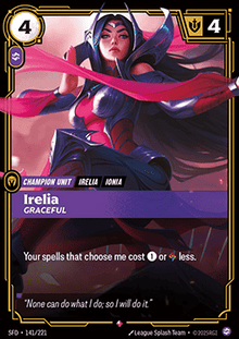 Irelia, Graceful (V.1 - Rare) - Spiritforged (Rare) [SFD-141]