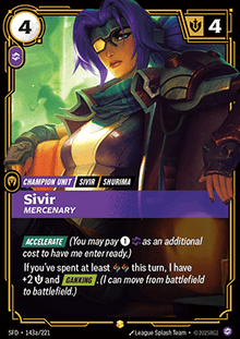 Sivir, Mercenary (V.2 - Showcase) - Spiritforged (Showcase) [SFD-143a]