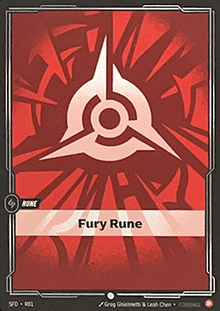 Fury Rune (V.1 - Common) - Spiritforged (Common) [SFD-R01]