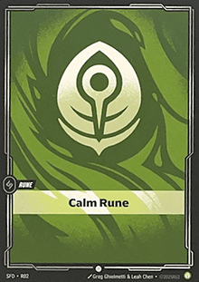 Calm Rune (V.1 - Common) - Spiritforged (Common) [SFD-R02]