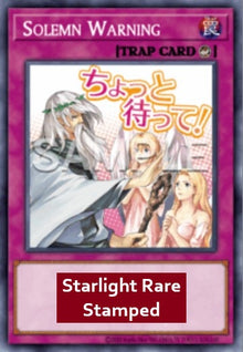 Solemn Warning (V.2 - Starlight Rare) - Rarity Collection 5 (Starlight Rare) [RA05-126]