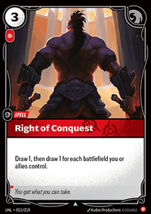 Right of Conquest - Unleashed (Uncommon) [UNL-015]