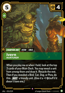 Ivern, Nurturer (V.1 - Rare) - Unleashed (Rare) [UNL-051]